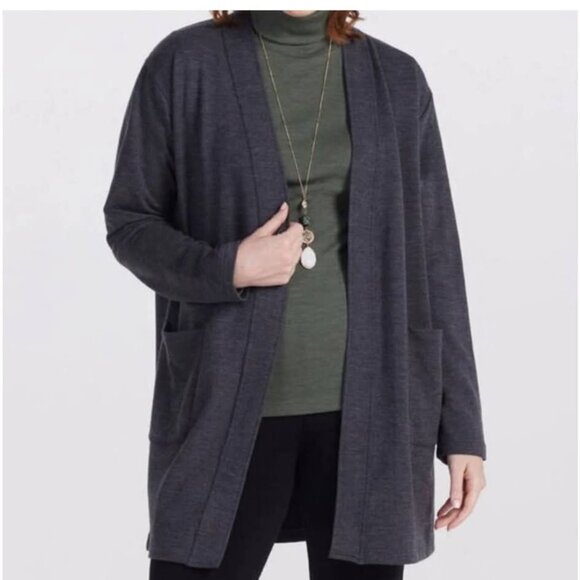 Woolx Kinsley Cardigan XS Charcoal - Picture 1 of 7